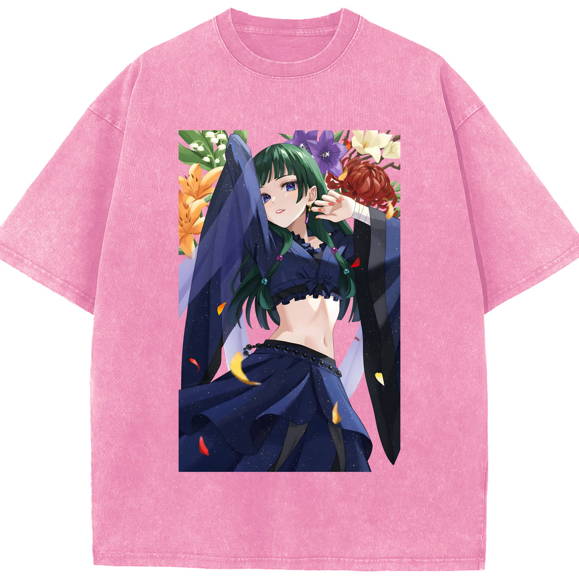 （画像用） 薬屋のひとりごと The Apothecary Diaries 綿100% ヴィンテージ風 半袖Tシャツ（フロントプリント）
